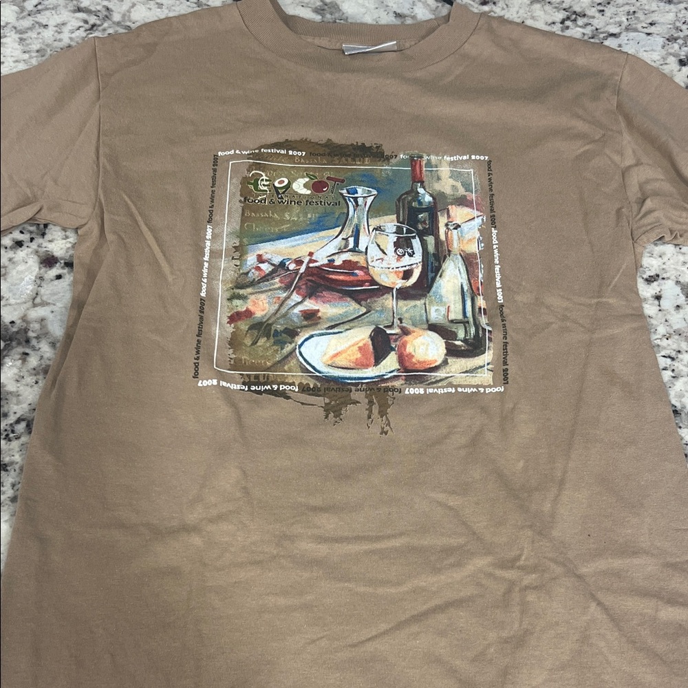 Disney world vintage Epcot food and wine festival t-shirt